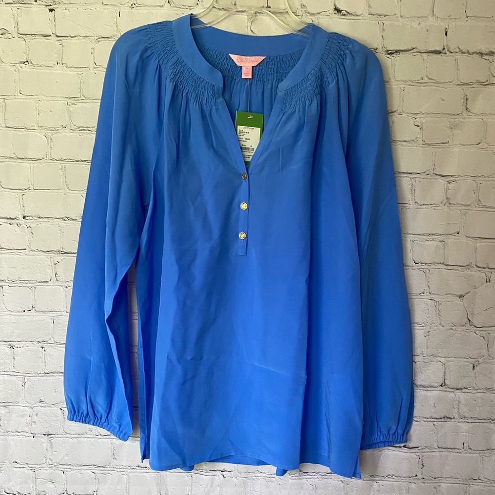 Lilly Pulitzer Elsa Top Lapis Blue Size M NWT